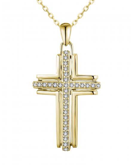 CROSS DIAMOND PENDANT (TP2676)